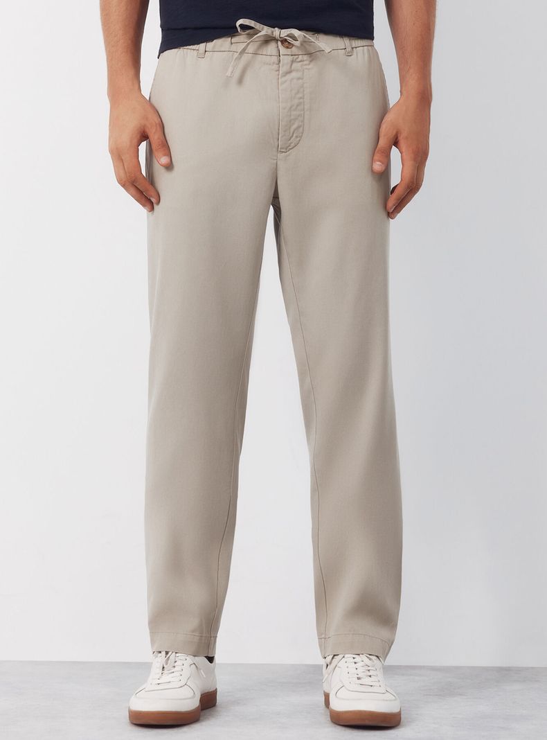 Pantalón Chino Algodón Tencel Tapered