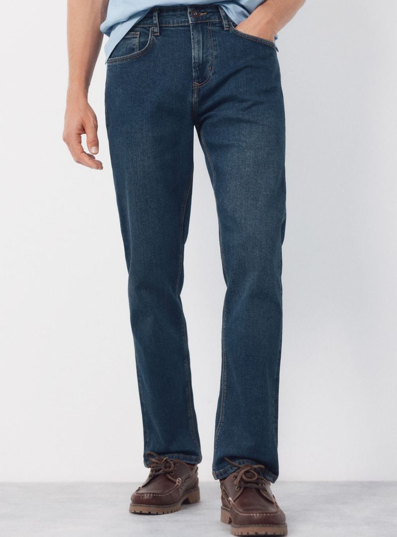 Pantalón Vaquero Regular Fit Lavado