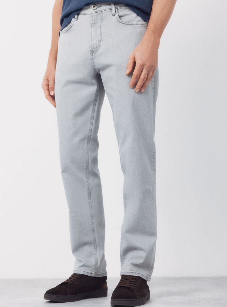 Pantalón Algodón Vaquero Regular Fit