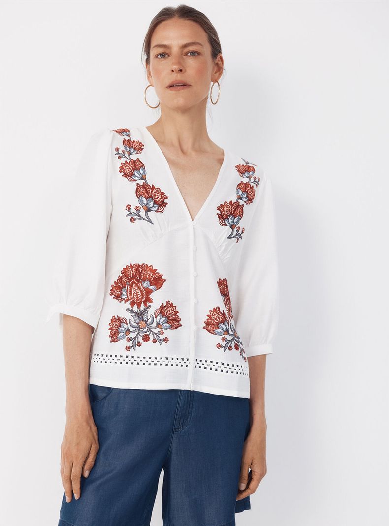 Blusa Estampado Posicional