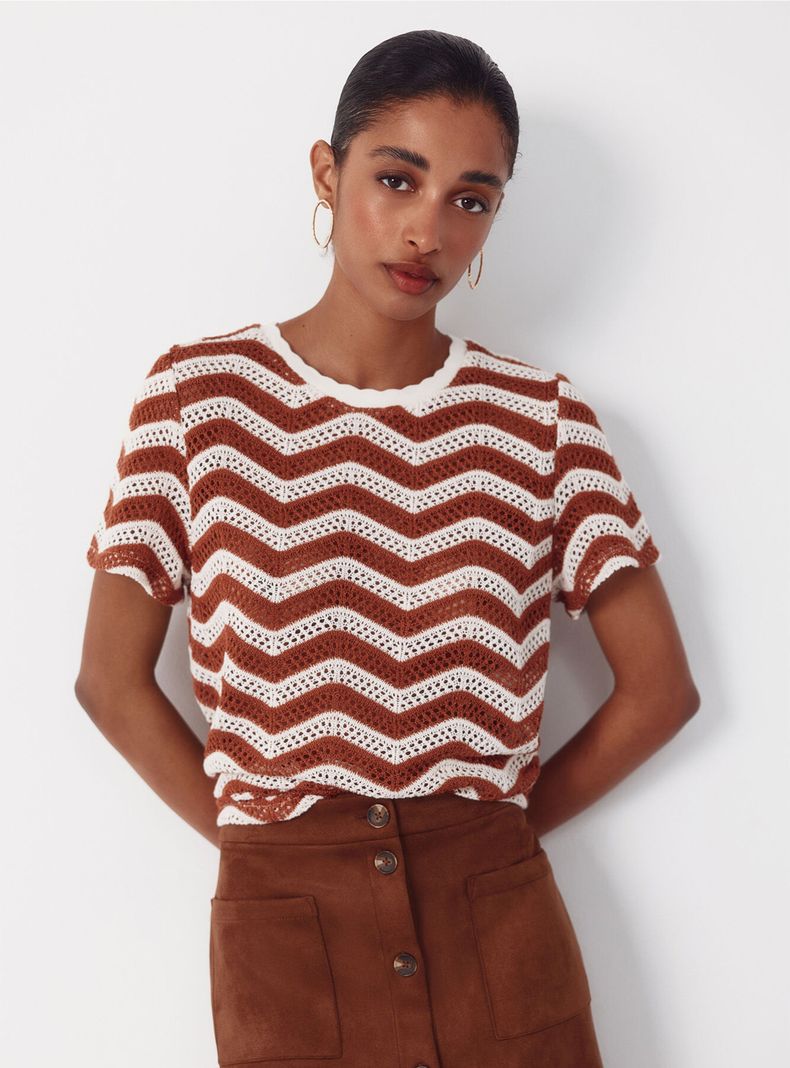 Top Crochet Zig-Zag
