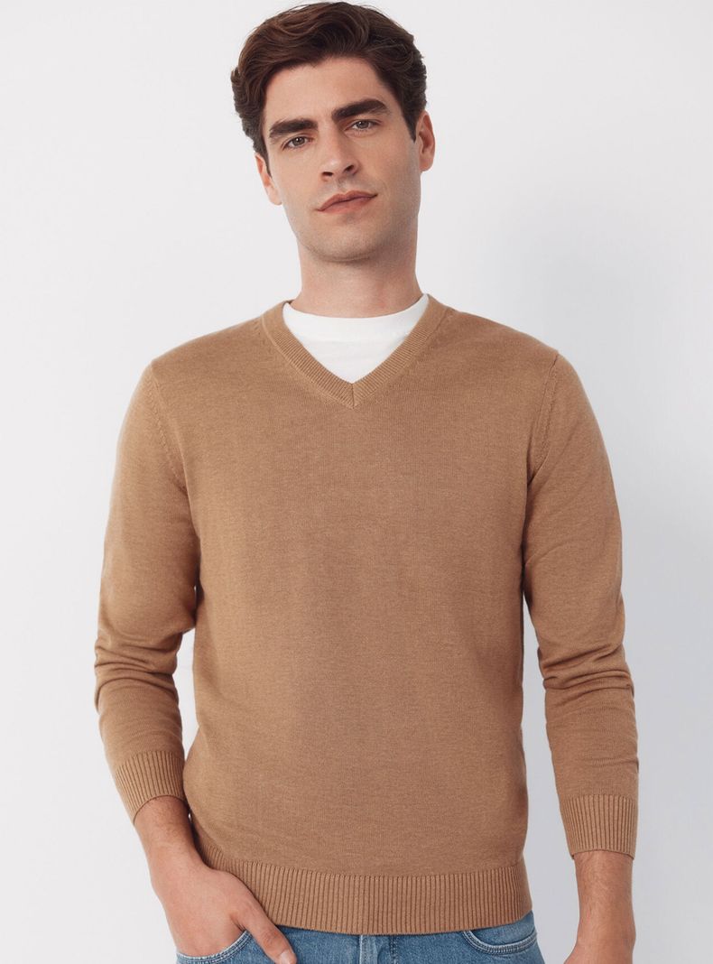Jersey Punto Algodón Cuello Básico