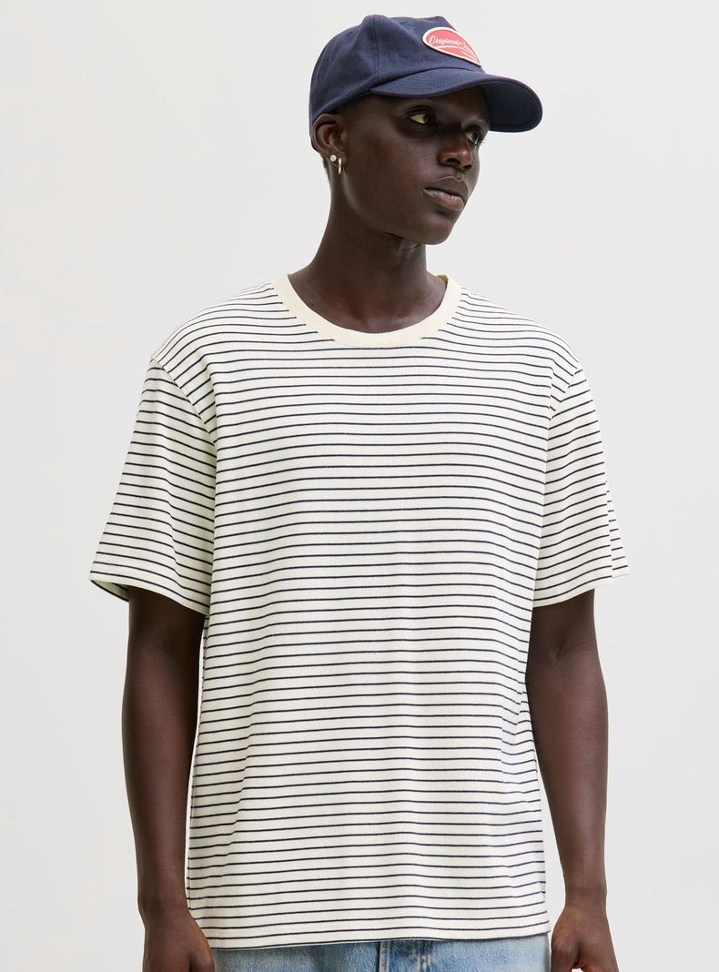 Polera Striped Natural