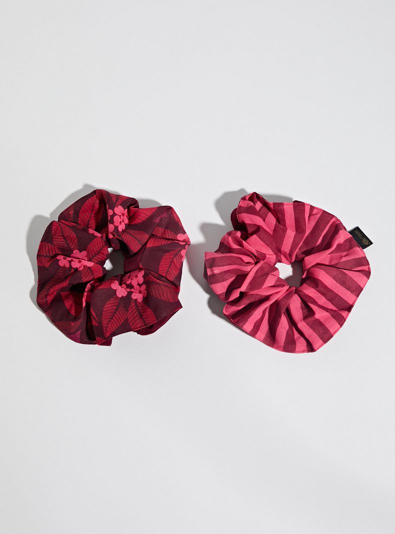 Pack de 2 Scrunchies Estampado a Tono