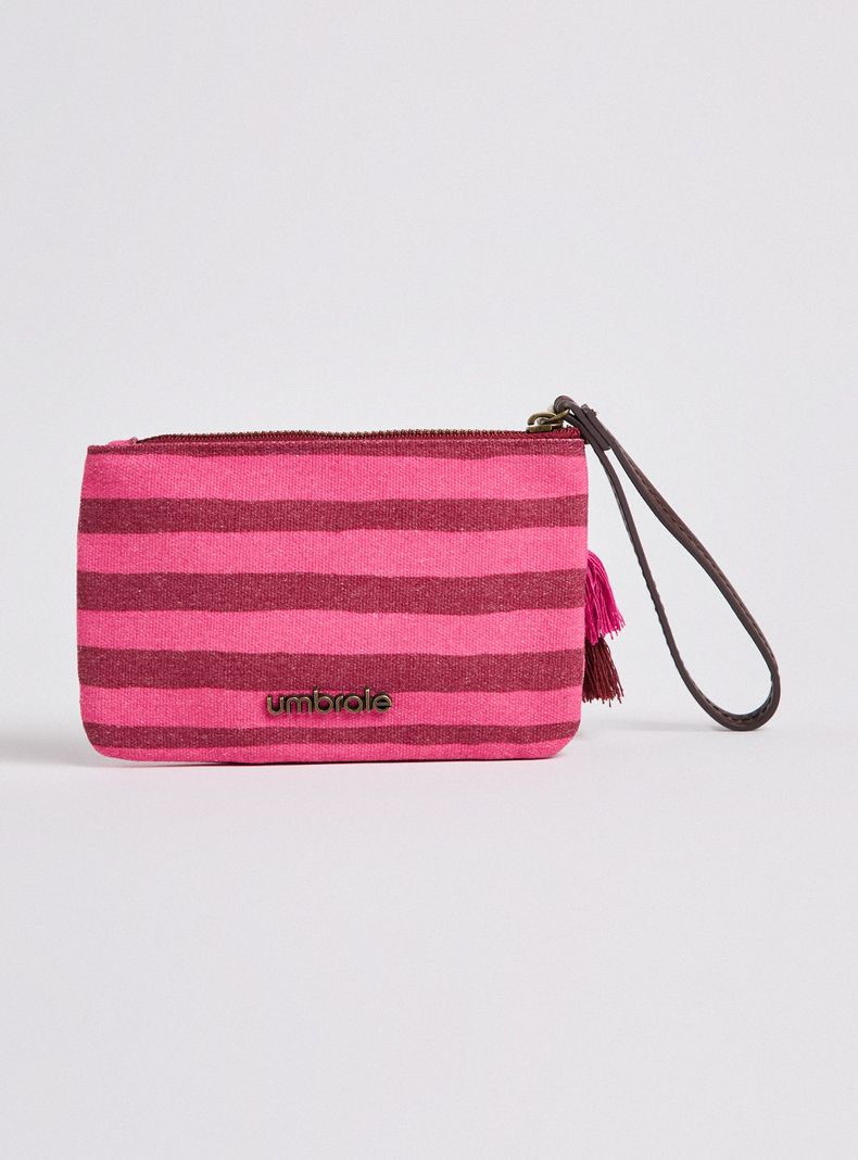 Monedero Estampado con Detalle Bordado Playero