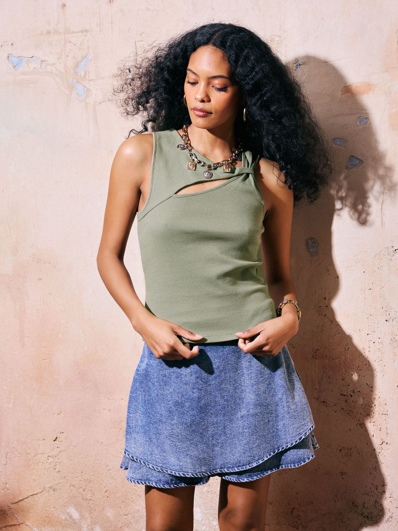 Polera Rib Escote