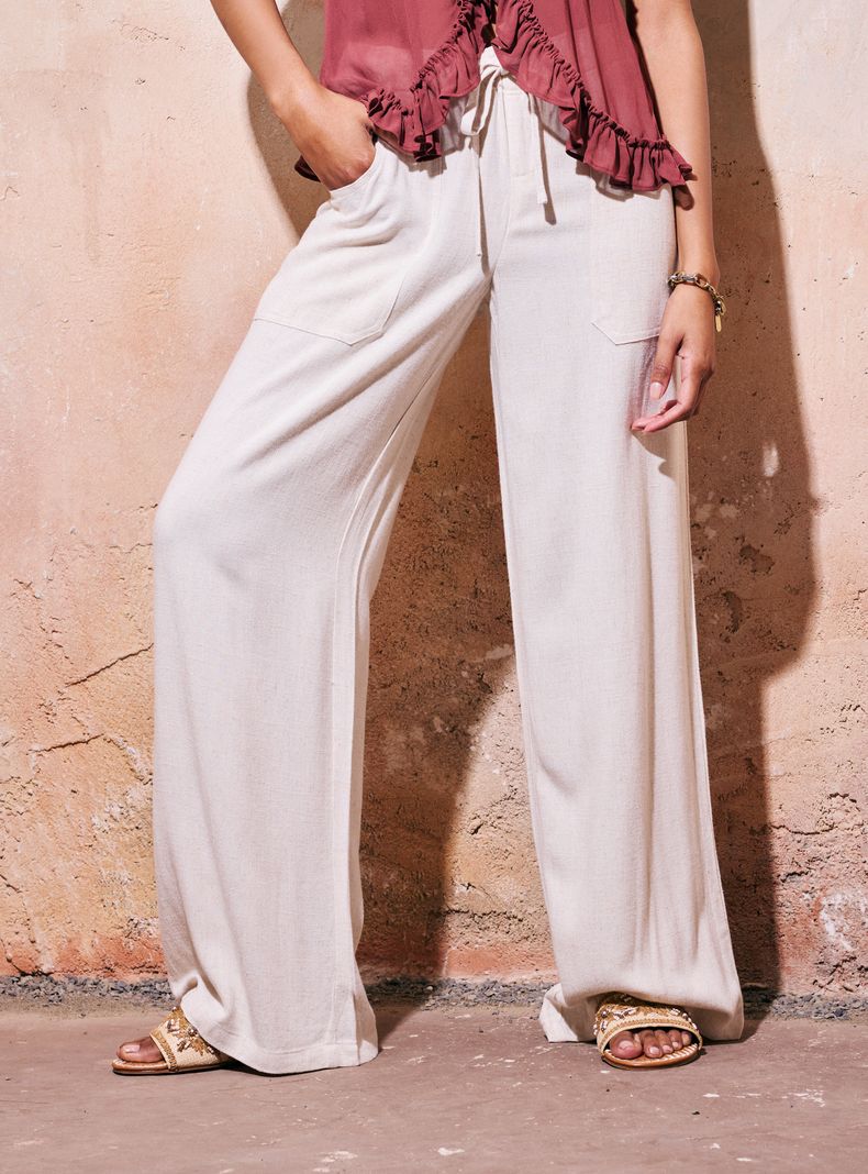 Pantalón Look Lino Rústico