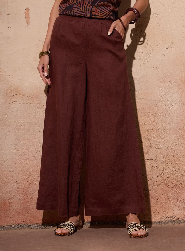 Pantalón Ancho Lino