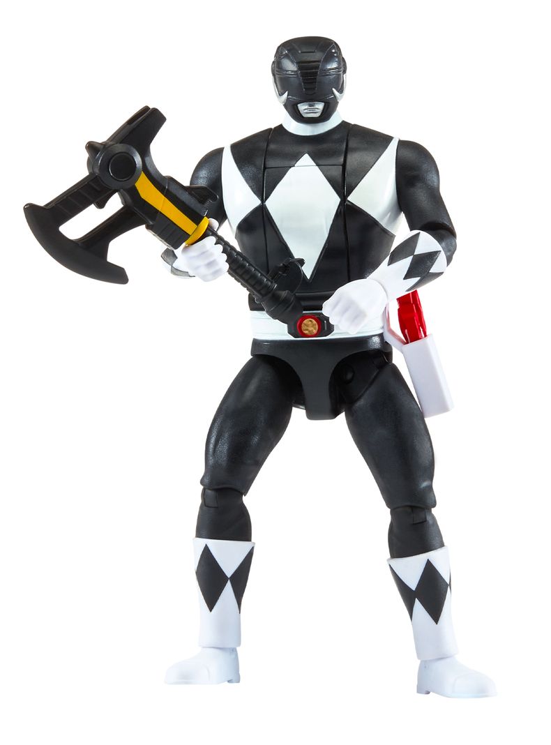 Figura de Acción Power Rangers Black Gira Cabeza