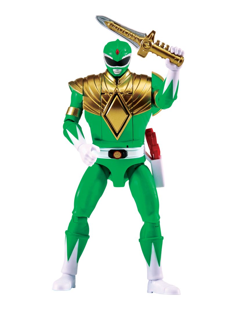 Figura de Acción Power Rangers Verde Gira Cabeza
