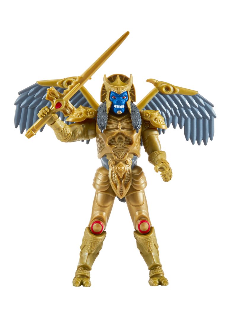 Figura de Acción Power Rangers Goldar Gira Cabeza