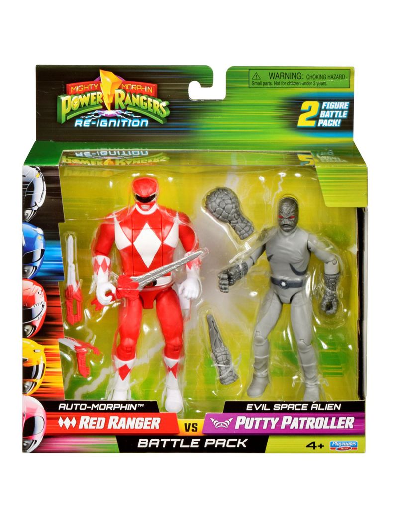 Pack 2 Figuras de Acción Power Rangers Red y Putty Patroller
