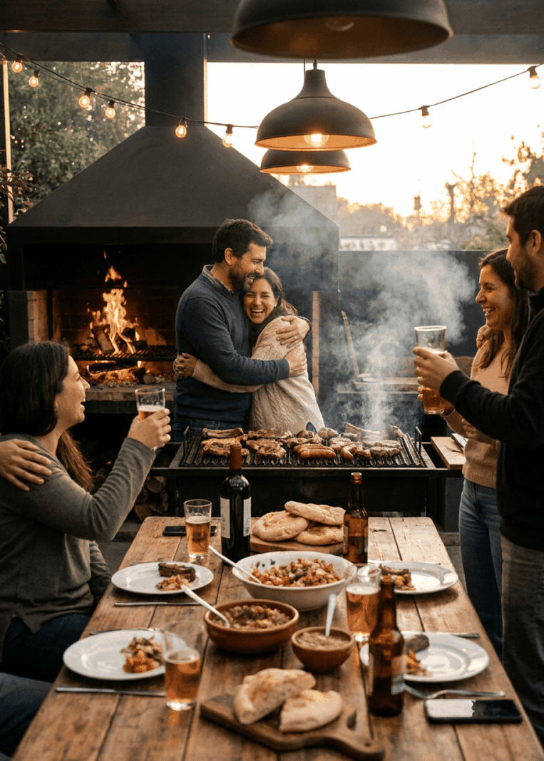 Asado con amigos