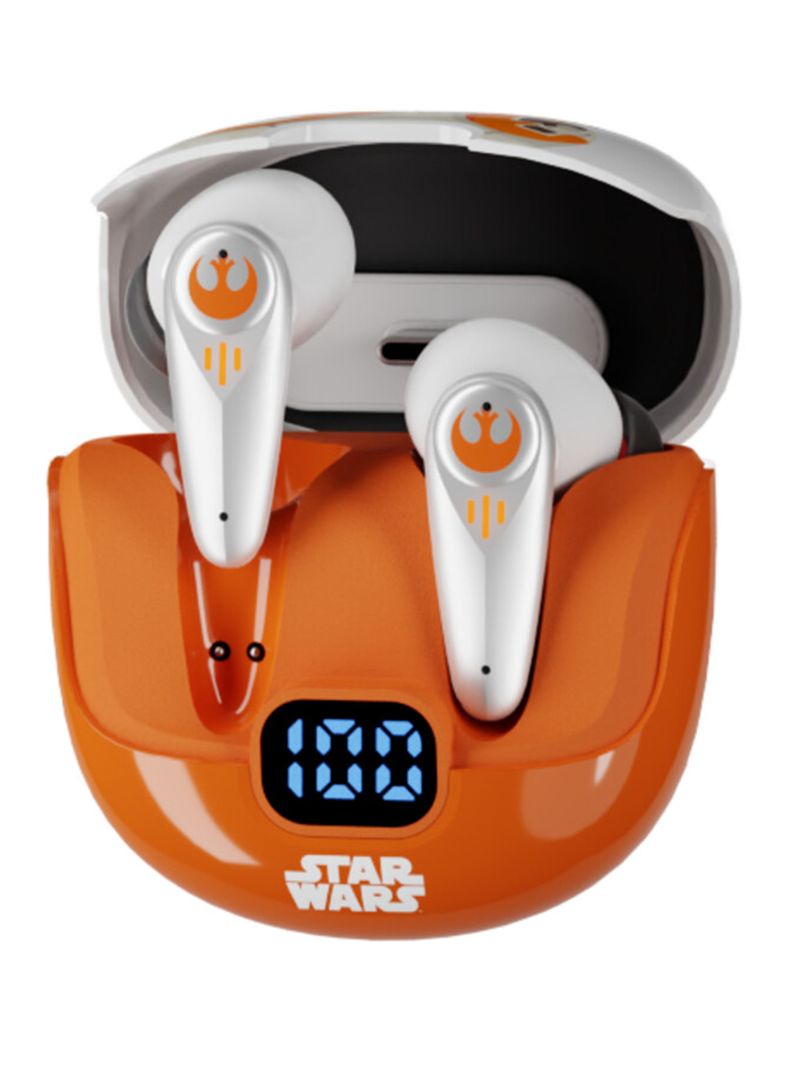 Audífonos Bluetooth TWS ARCUSS250 Blanco Naranjo