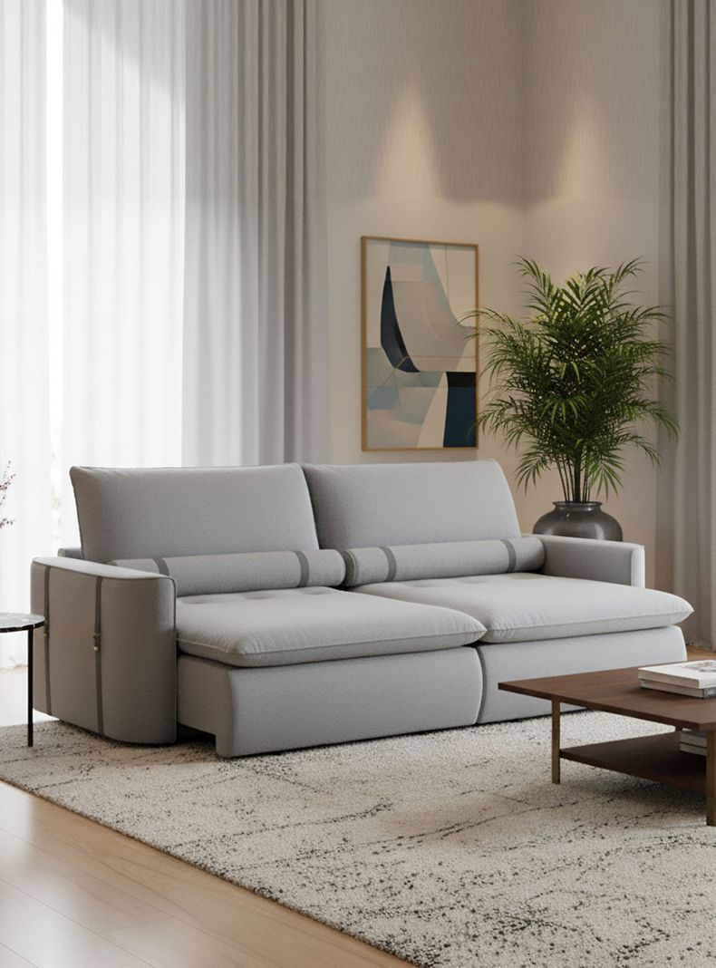 Sofa Cama Colina 2 Cuerpos Prata Plata