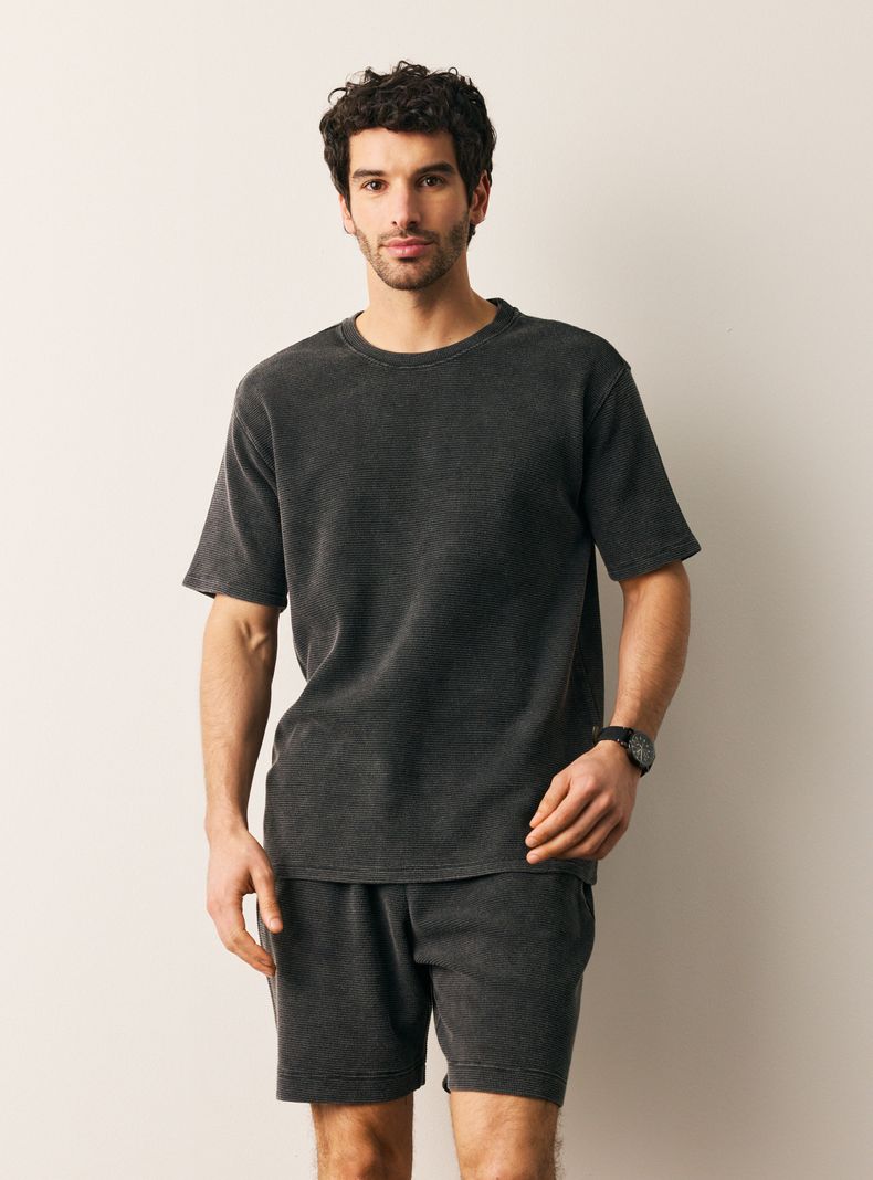 Polera Crew Neck Texturada