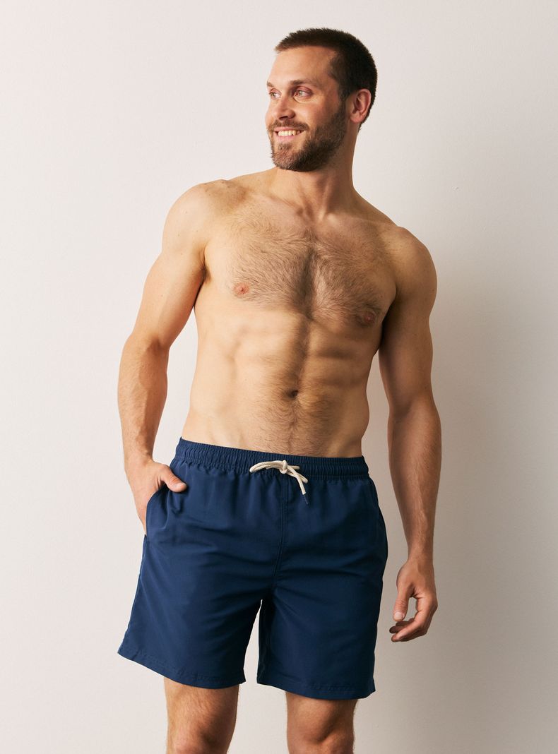 Traje de Baño Color Liso Regular Fit