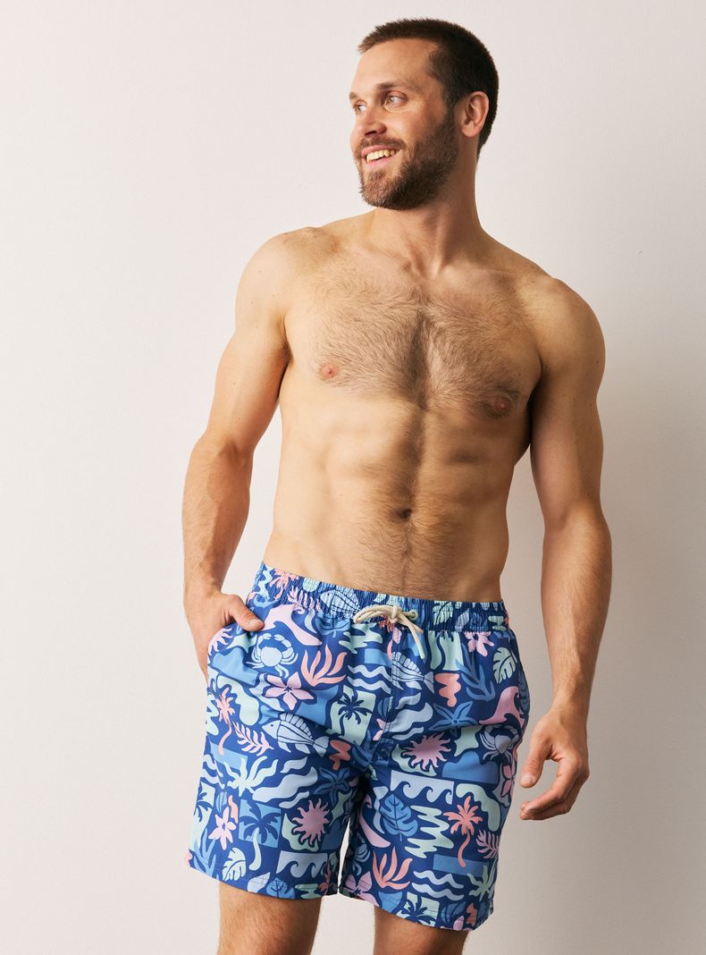 Traje de Baño Print Colores Regular Fit