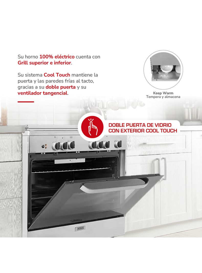 Cocina a Gas 5 Quemadores Florencia 2 Gris-2