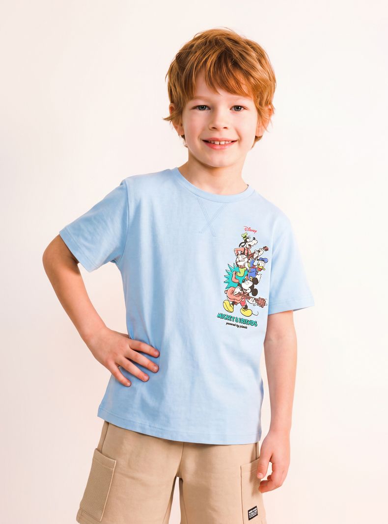 Polera Estampado Mickey Mouse y Amigos Musical