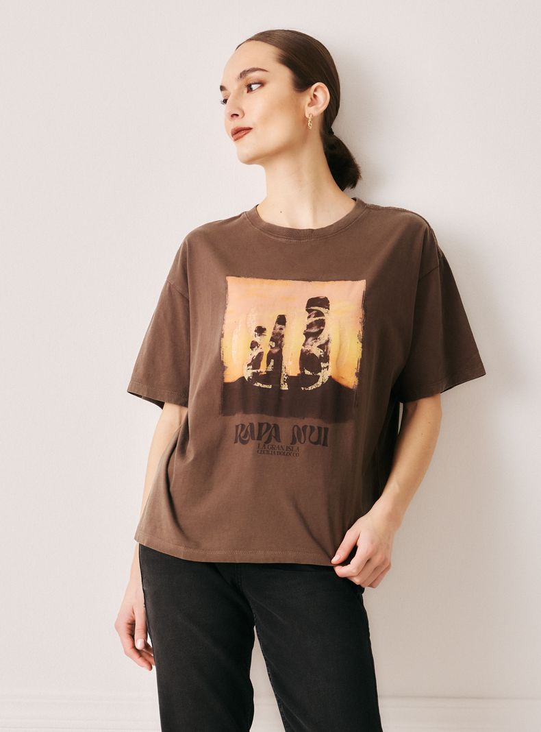 Polera Oversize Estampada
