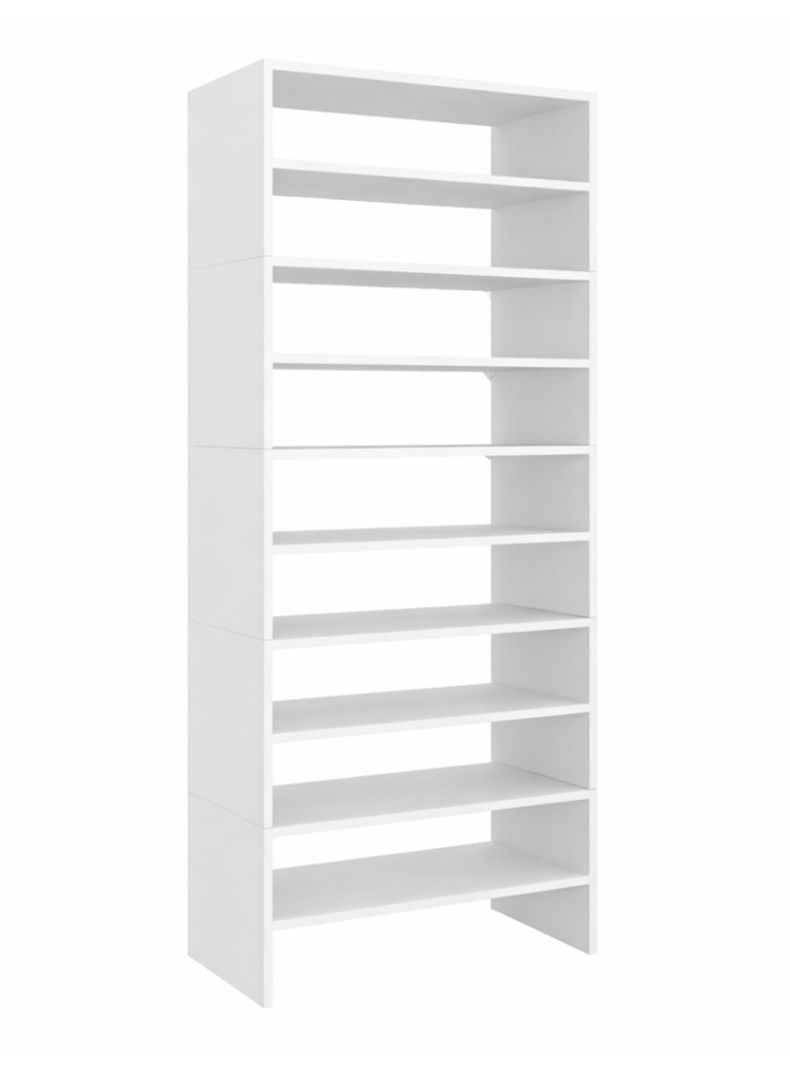 Módulo Zapatero Z-72 Apilable 10 Niveles - Blanco