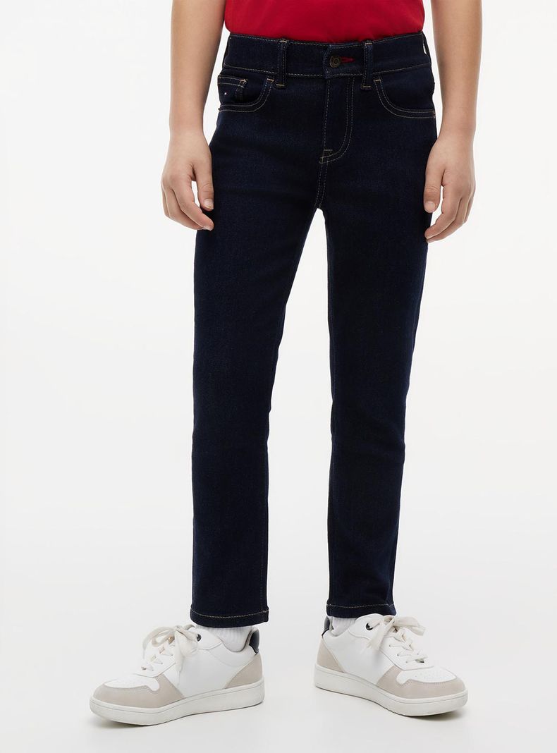 Jeans Slim Fit Básico Niño