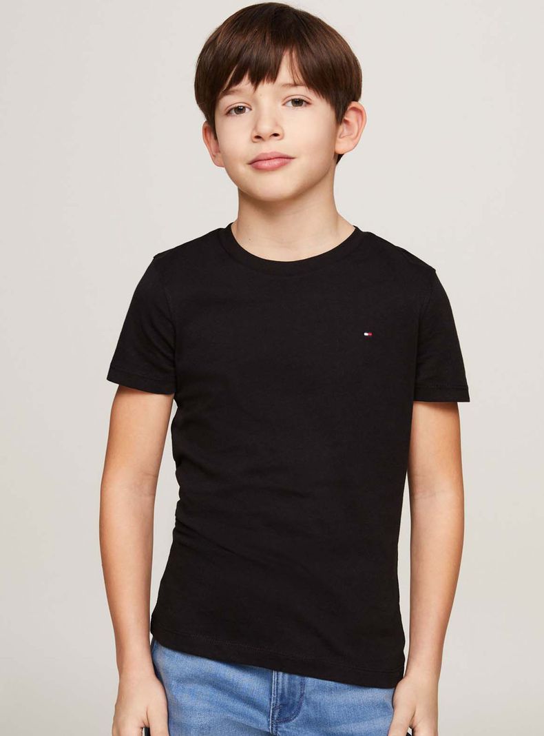 Polera Regular Mini Logo de Algodón Niño
