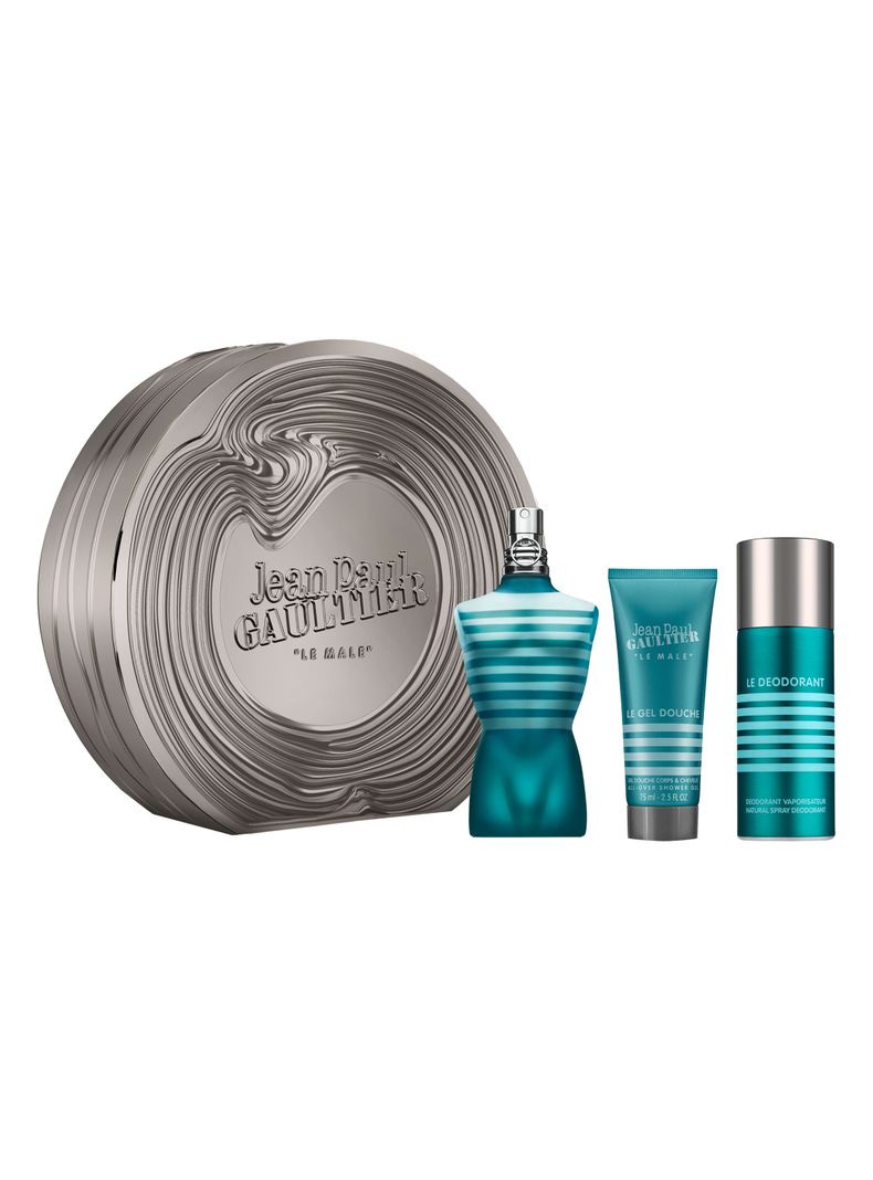 Set Perfume Le Male EDT 125 ml + All-Over Gel de Baño 75 ml + Desodorante Spray 150 ml