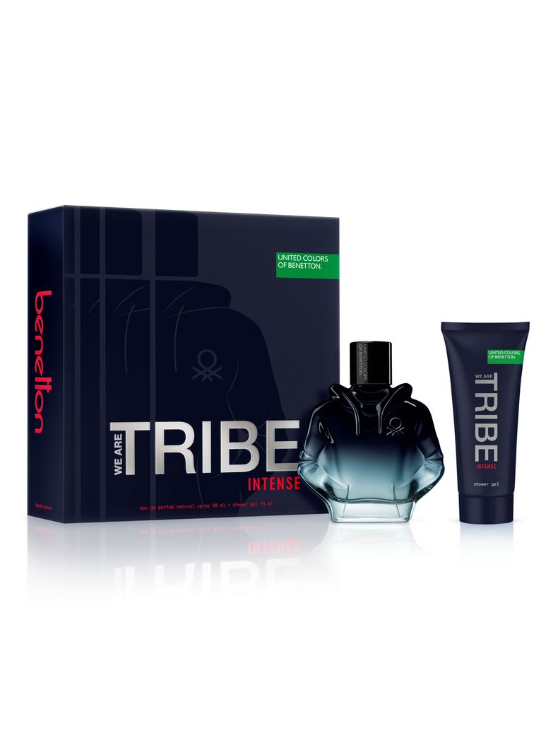 Set Perfume United Colors We Are Tribe Intense EDP Hombre 90 ml + Gel de Baño 75 ml