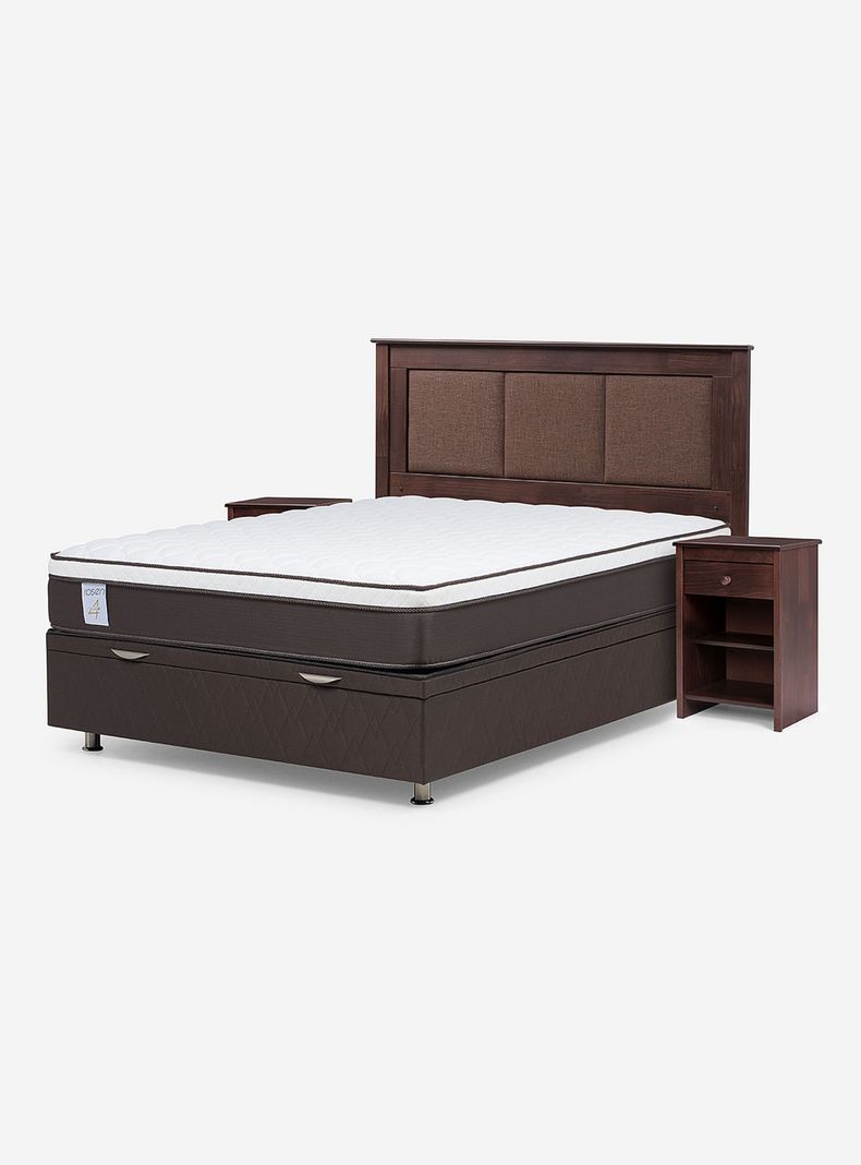 Boxet New Style 4 Plus 2 Plazas + Respaldo Veladores Rachel