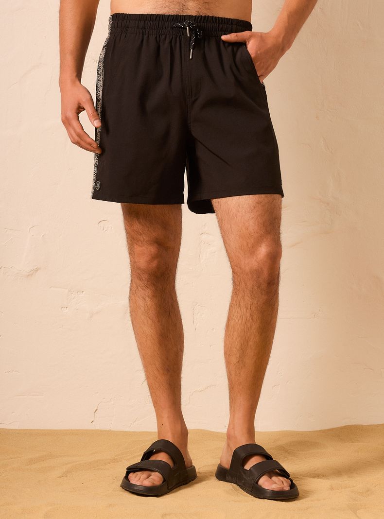 Traje de Baño Costado con Bordado