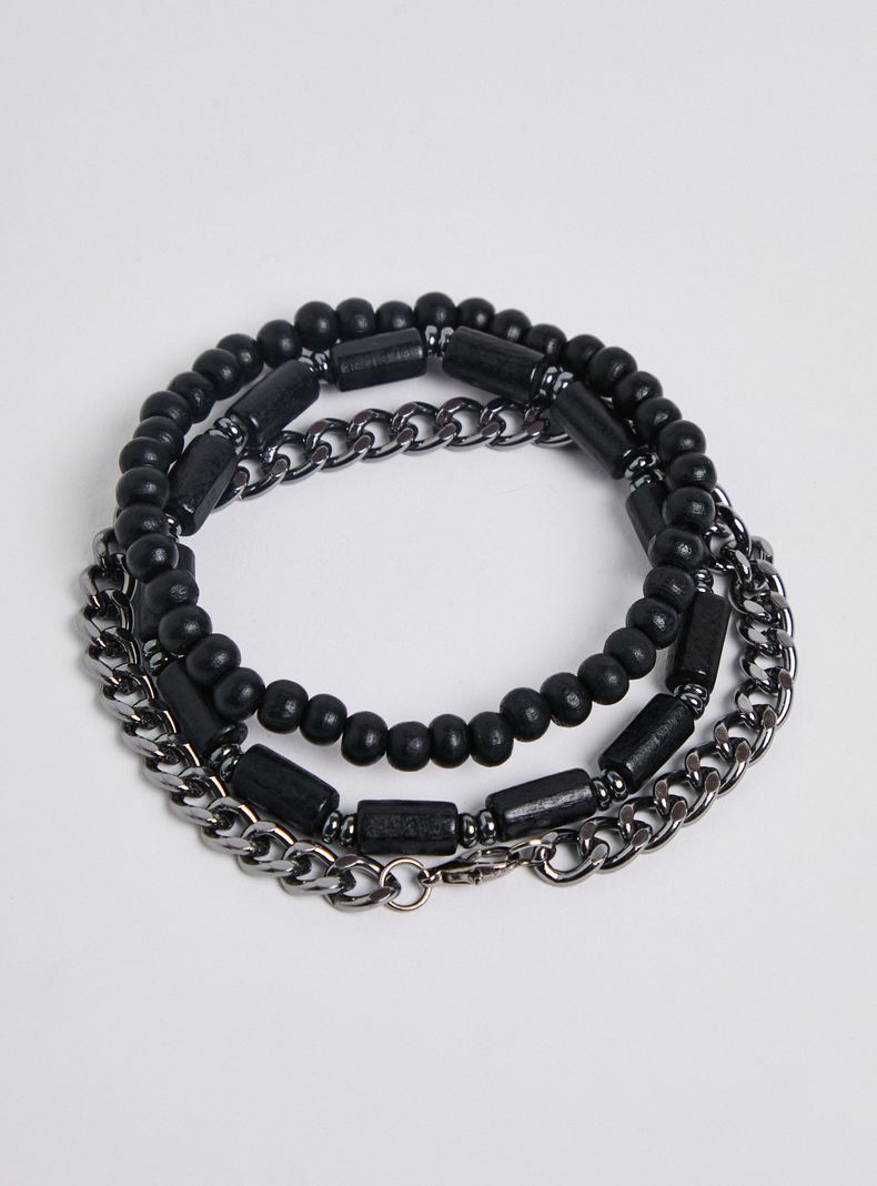 Set de Accesorios Cadena y Mostacillas Grandes 3 Piezas