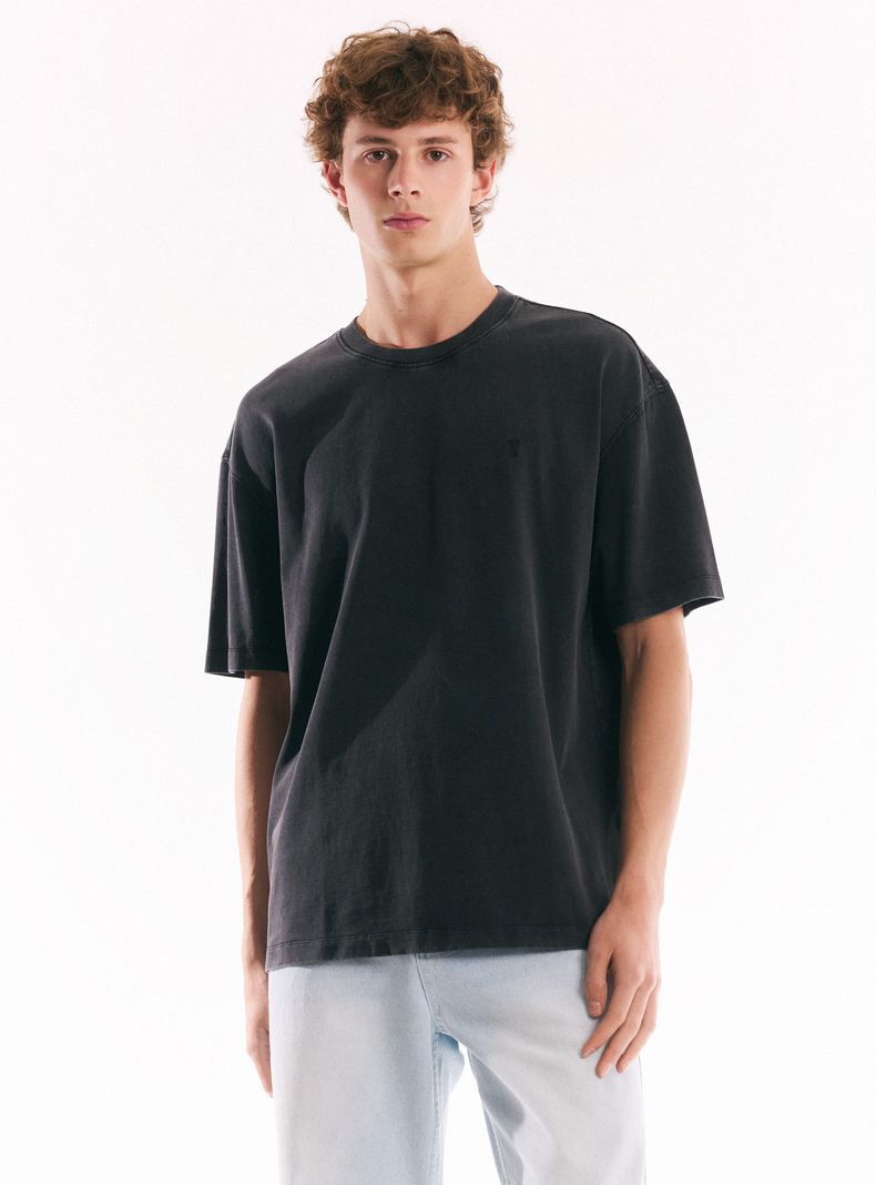 Polera Oversize Lavada Gruesa