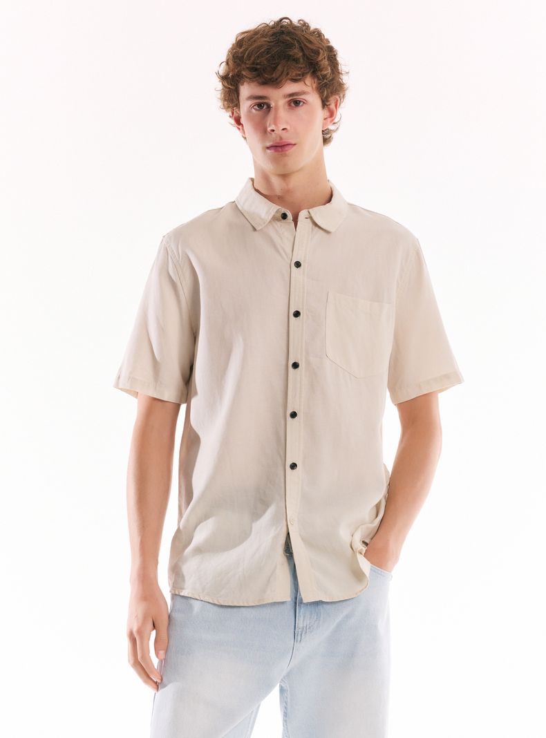Camisa Lyocel-Lino