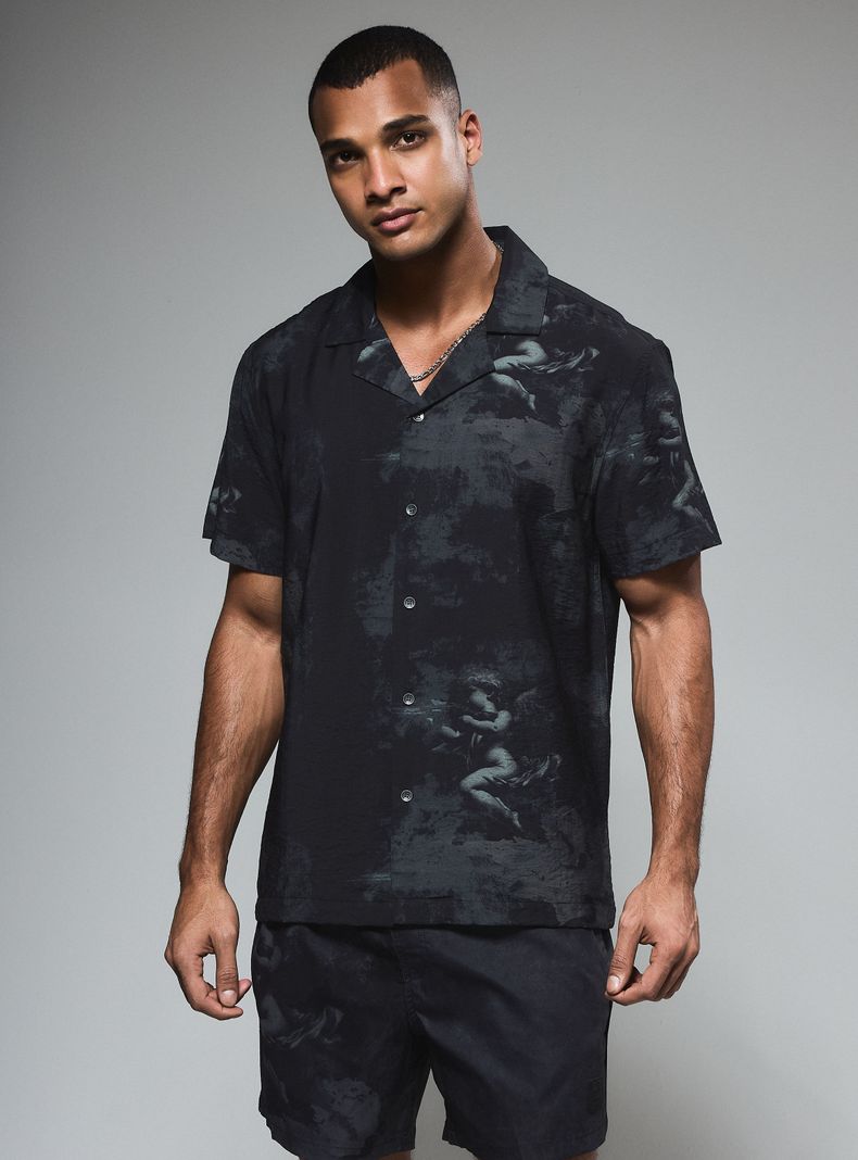 Camisa Estampado Ángeles Regular Fit