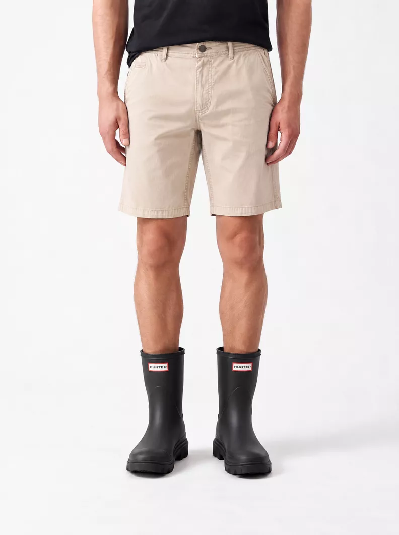 Bermuda Regular Fit en Tela de Algodón