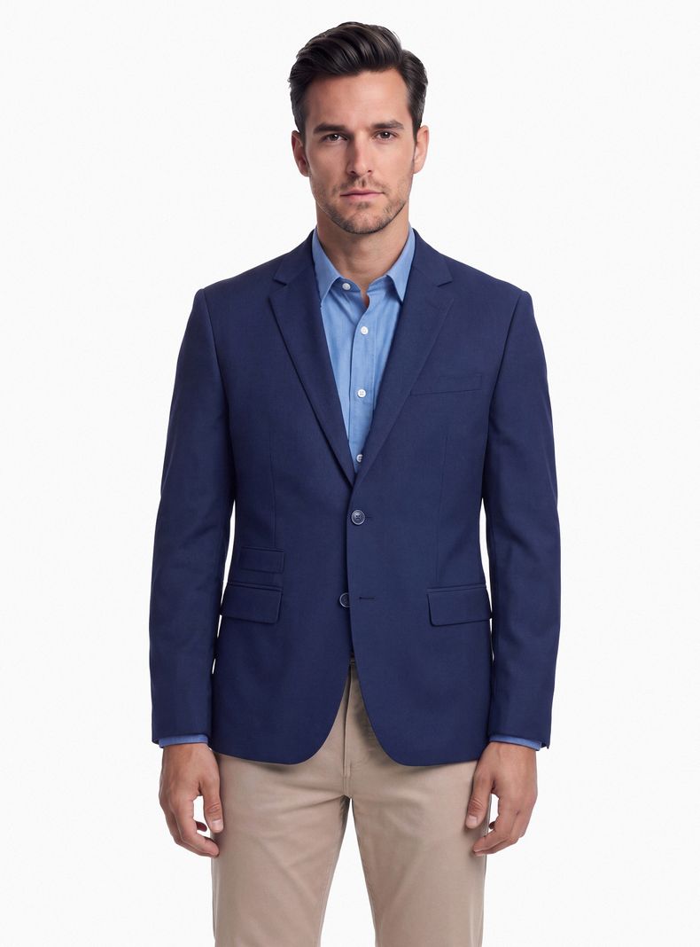 Vestón Recto con Tela Flex