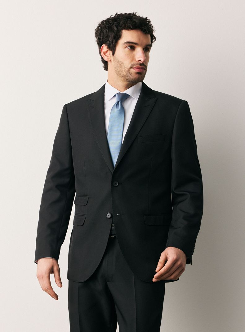 Traje Recto Vuelta de Cruzado Slim Fit