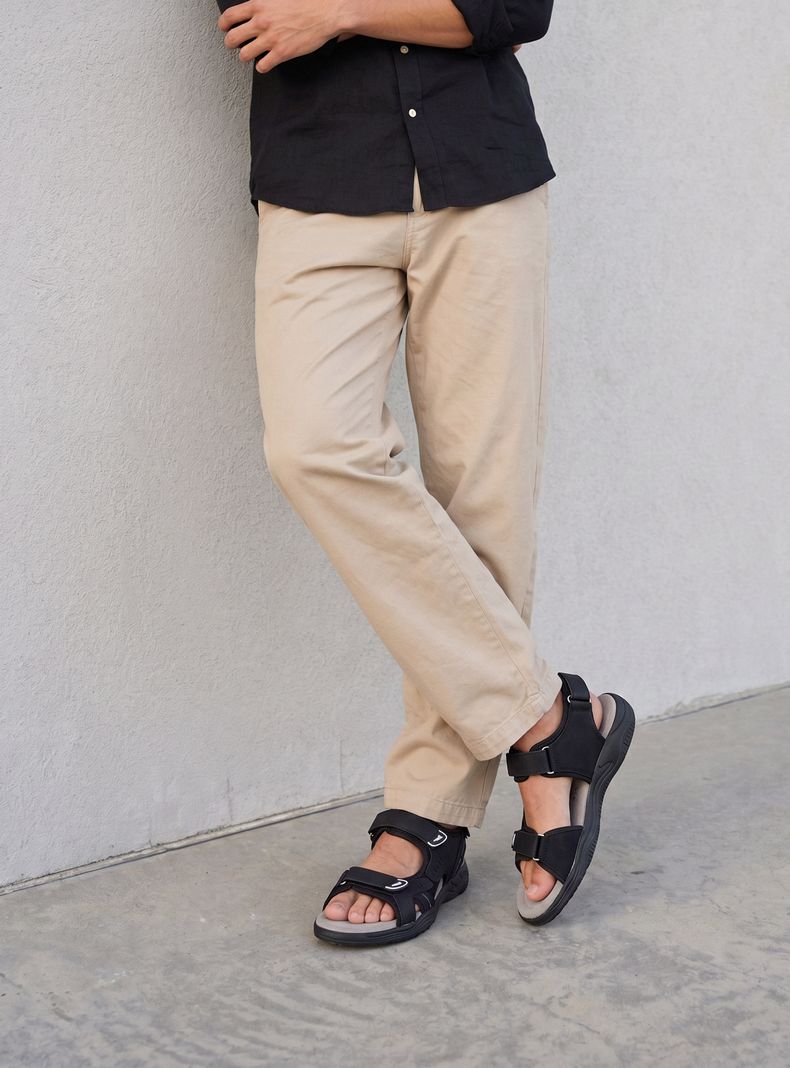 Sandalia con Dos Velcros Ajustables  Hombre