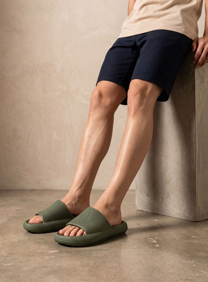 Sandalia Estilo Slip On Hombre