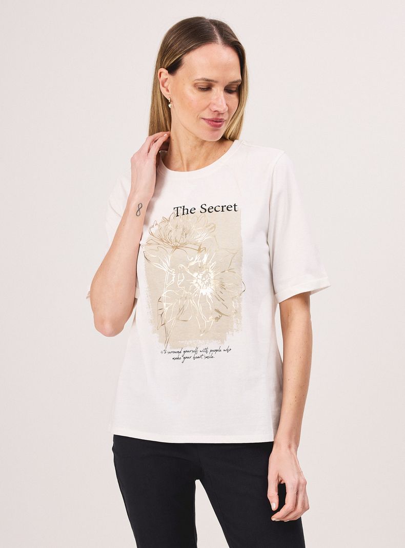 Polera Estampado Brillos
