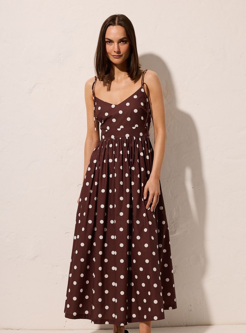 Vestido Estampado Lunares