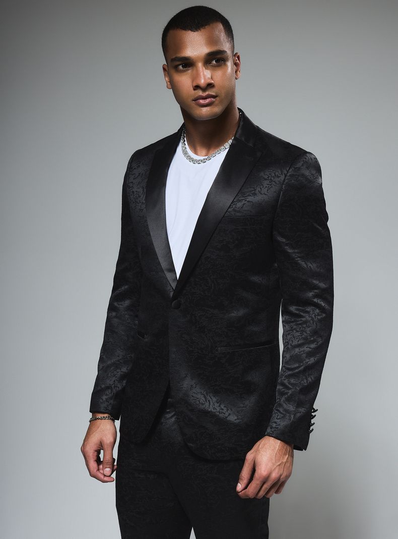 Traje de Graduación Slim Textura Jacquard