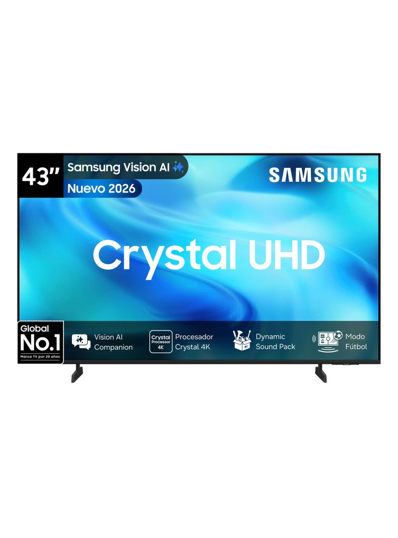 Samsung LED Smart TV 43'' 4K Crystal UHD Vision AI U8000H 2026