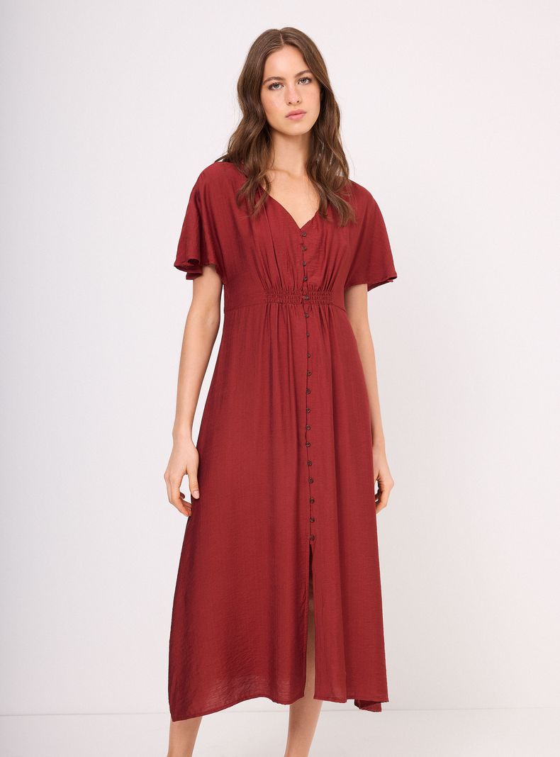 Vestido con Mangas Campana