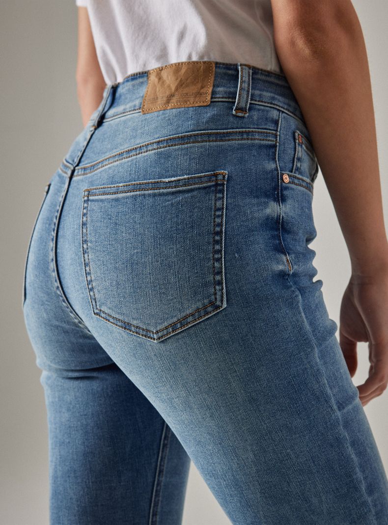 Jeans Tiro Medio Básico 5 Bolsillos Skinny-3