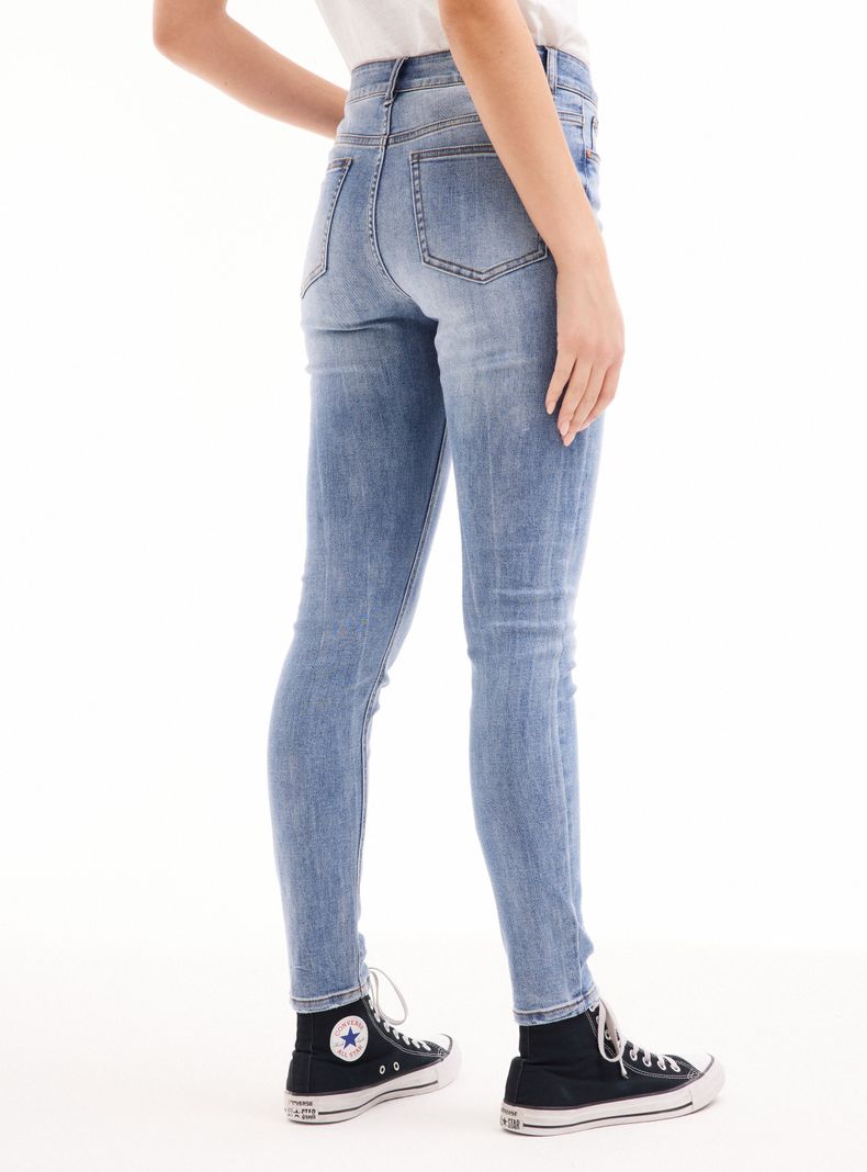 Jeans Tiro Medio Básico 5 Bolsillos Skinny-7