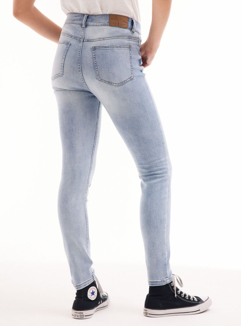 Jeans Tiro Alto Básicos 5 Bolsillos Super Skinny-7