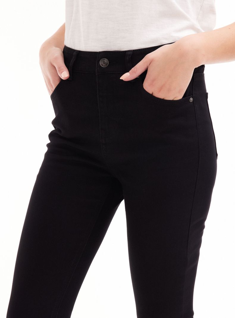 Jeans Básico Alto Denim Bolsillos-8